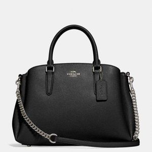 NWT COACH SAGE LEATHER CHAIN SATCHEL CROSSBODY